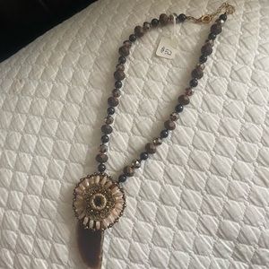 Unique Necklace of Stone (neutral)